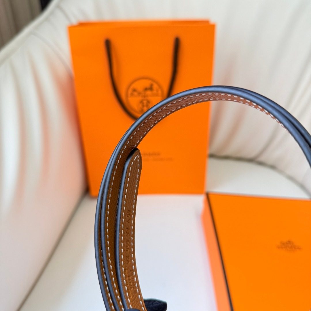 Hermès Reversible Leather Strap Belt