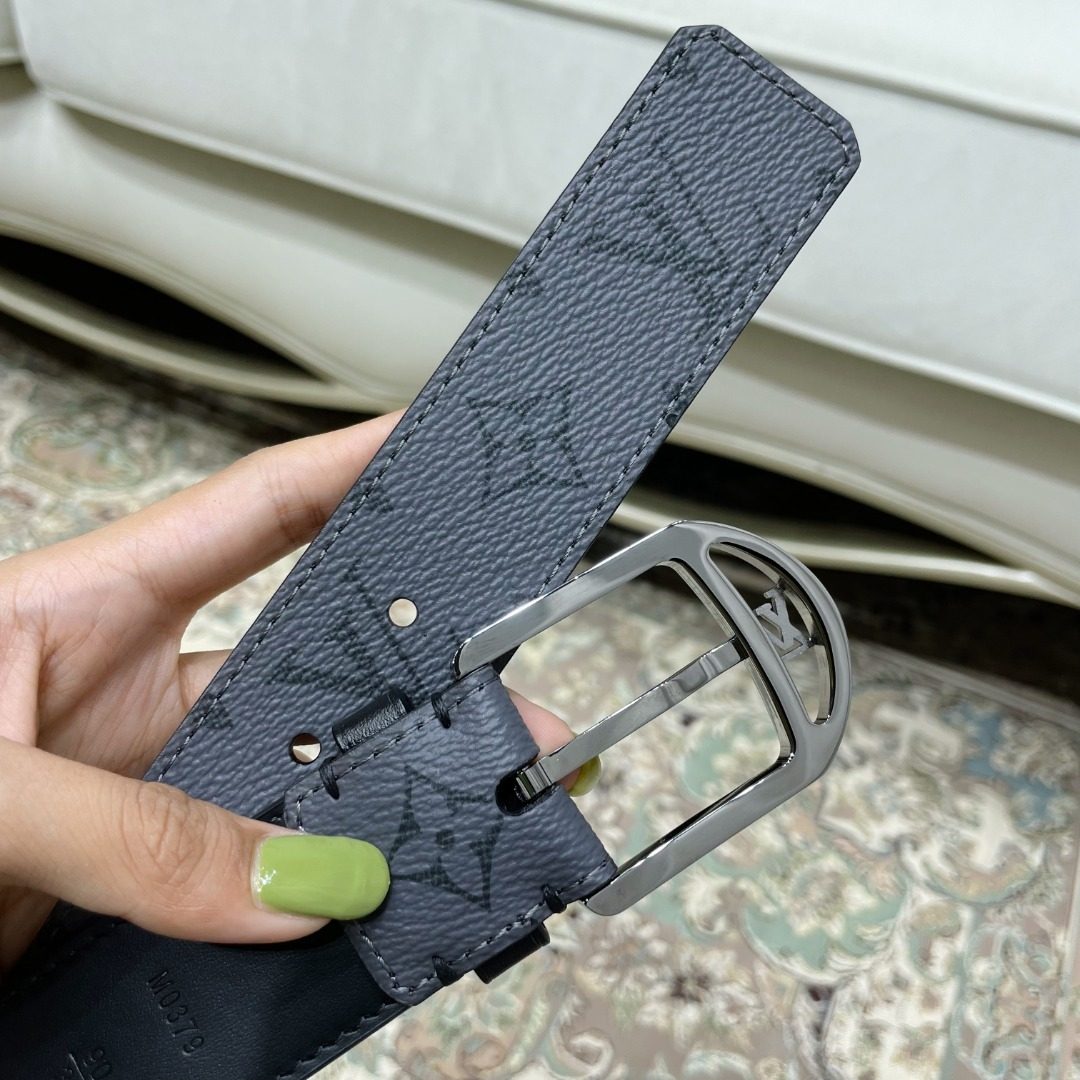 Louis Vuitton Damier Graphite Reversible Belt