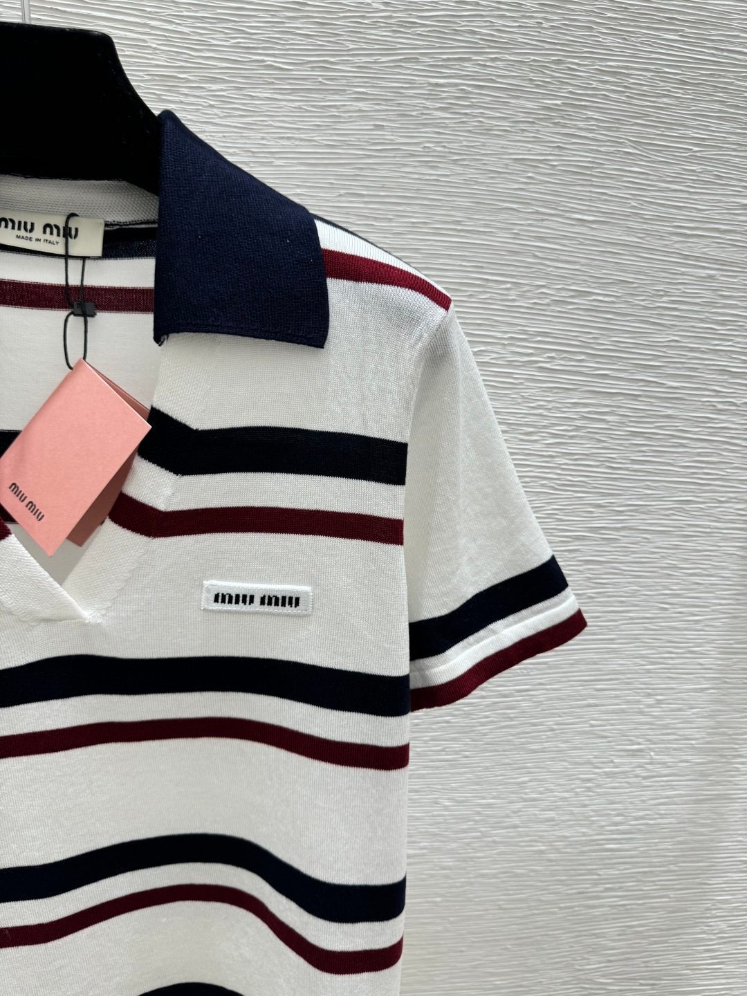 Miu Miu Striped Crewneck Knit Sweater
