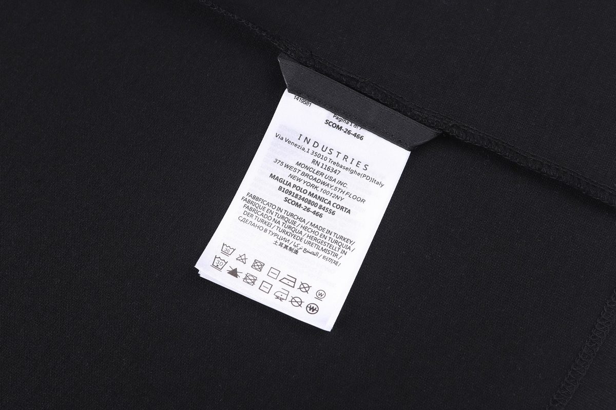 Moncler Logo Collar Cotton T-Shirt