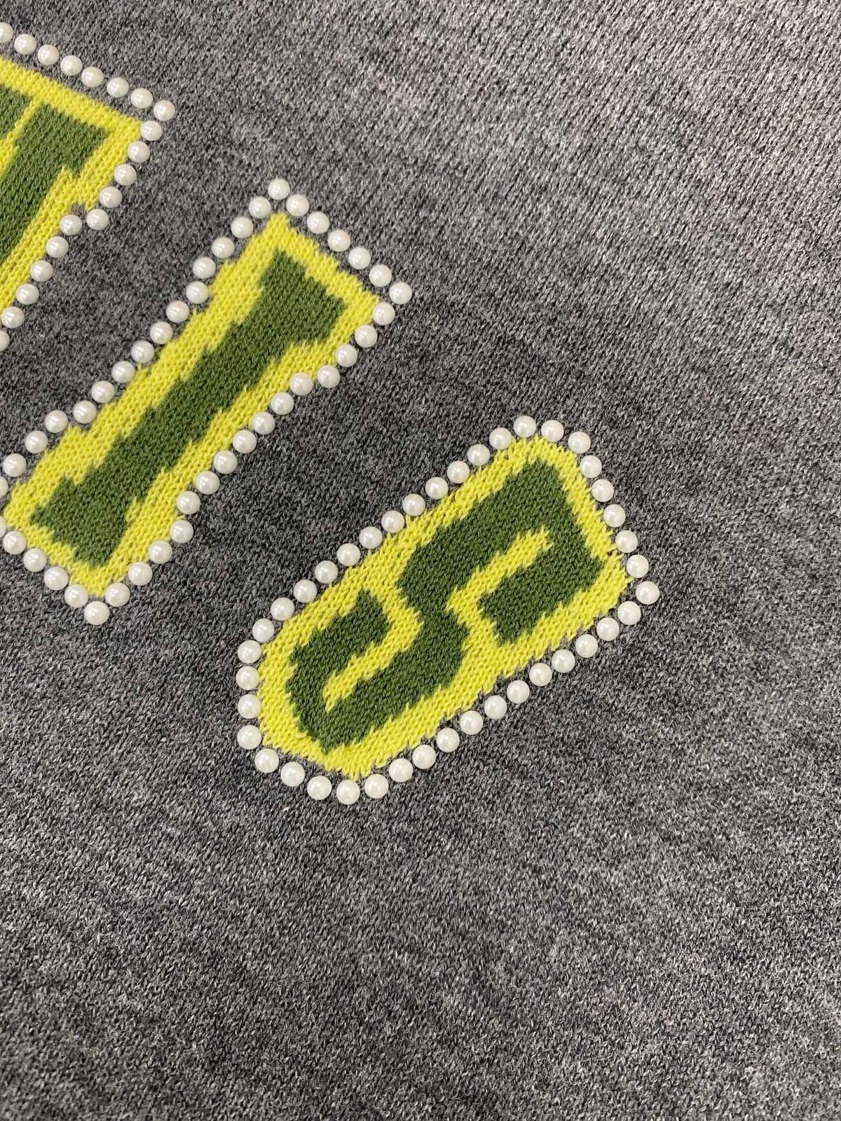 Louis Vuitton Monogram Embellished Gray T-Shirt
