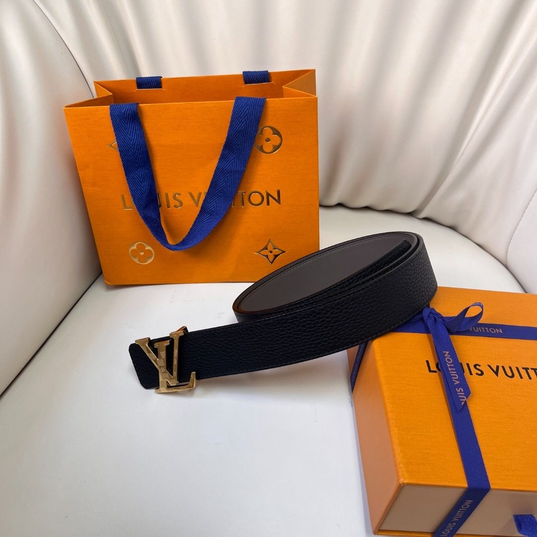 Louis Vuitton Damier Graphite Leather Belt
