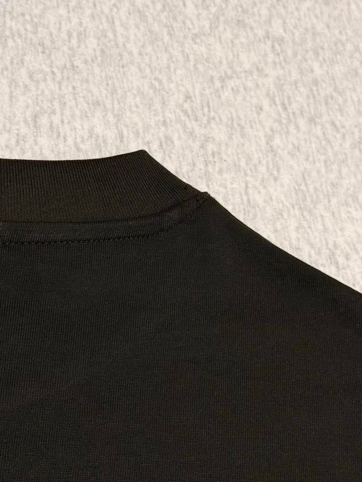 Luxury Men's Black Ribbed Crewneck Sweater