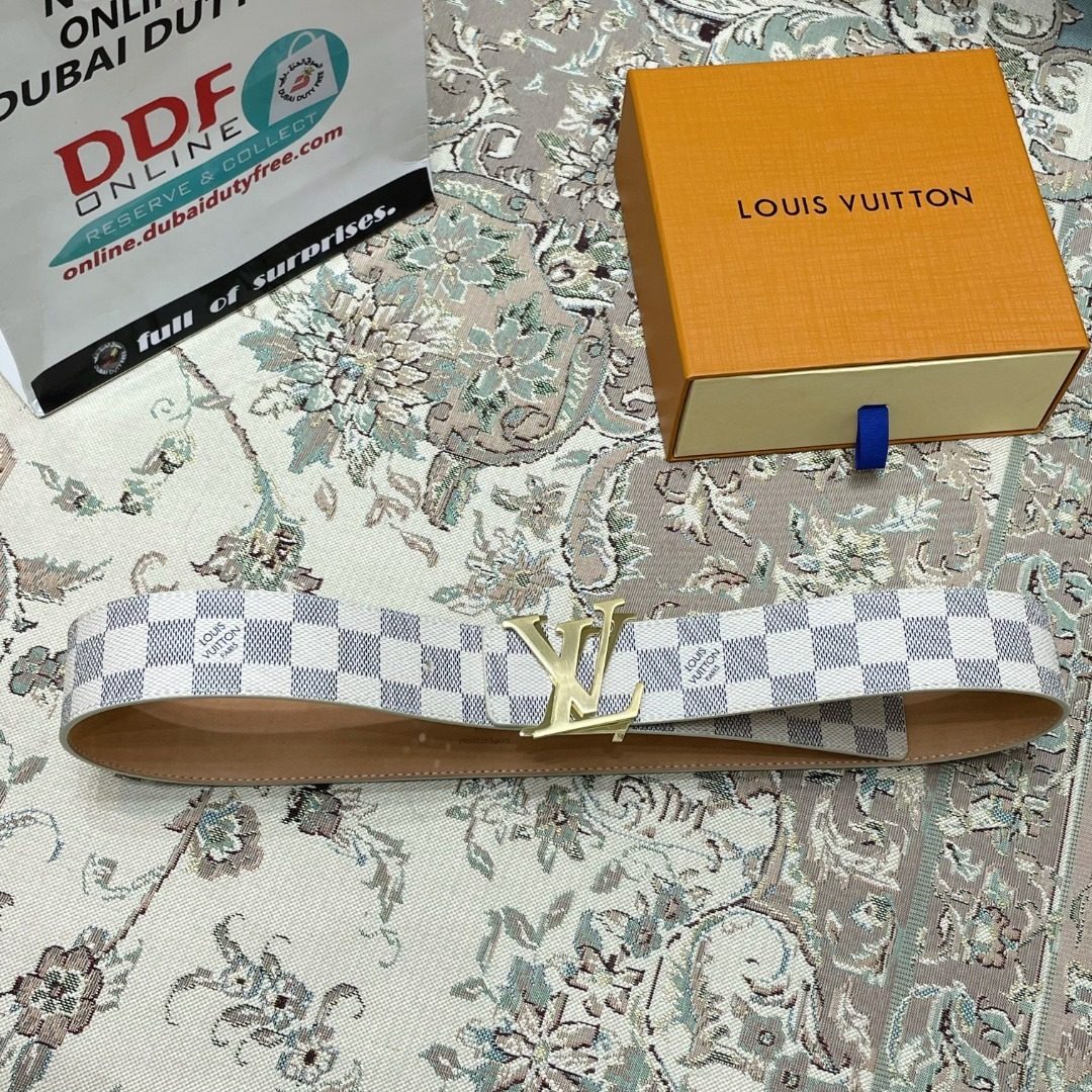 Louis Vuitton Damier Azur Canvas Belt