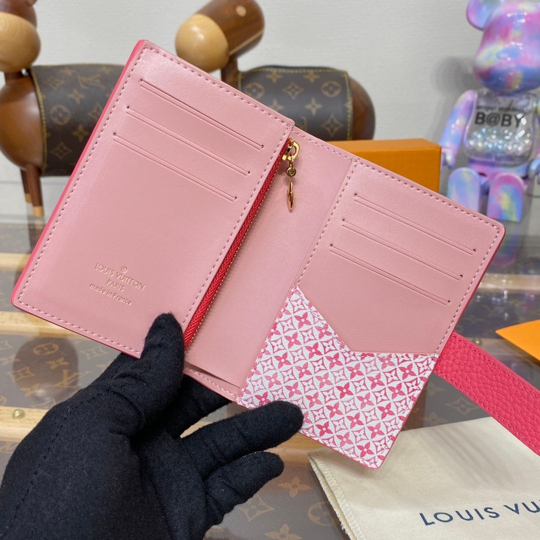 Louis Vuitton Monogram Pink Leather Wallet