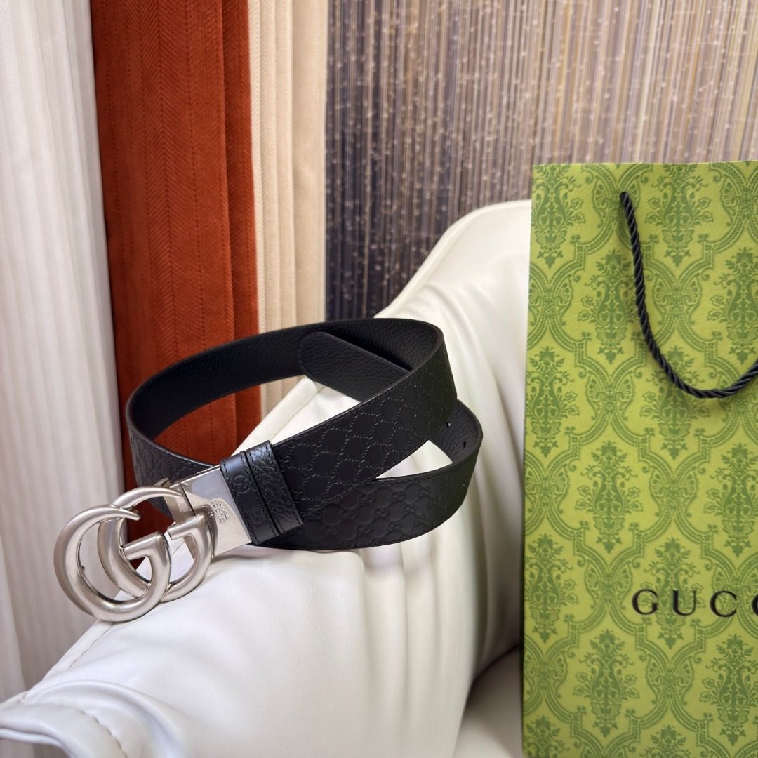 Gucci GG Marmont Leather Belt Black