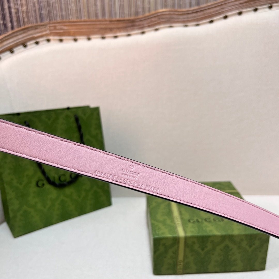 Gucci GG Canvas Leather Belt