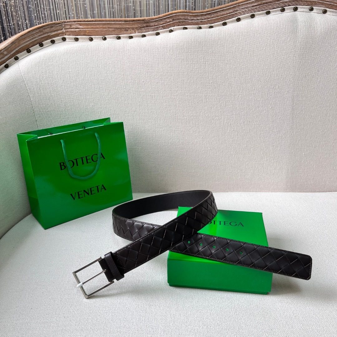 Bottega Veneta Intrecciato Leather Belt