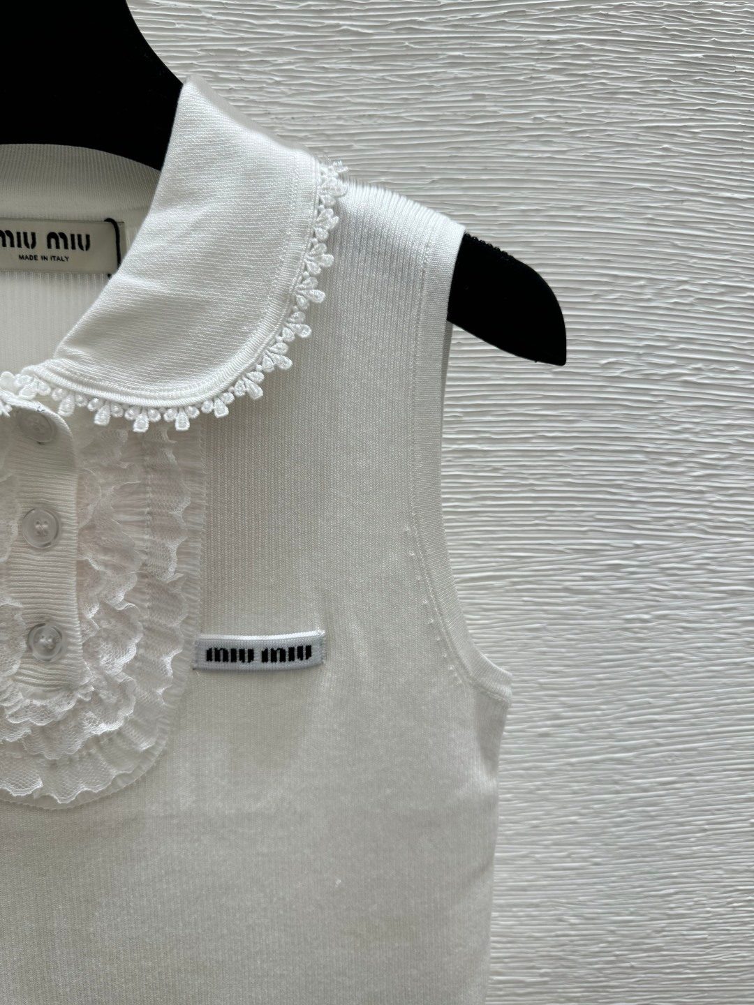 Miu Miu Beaded Crewneck Knit Vest