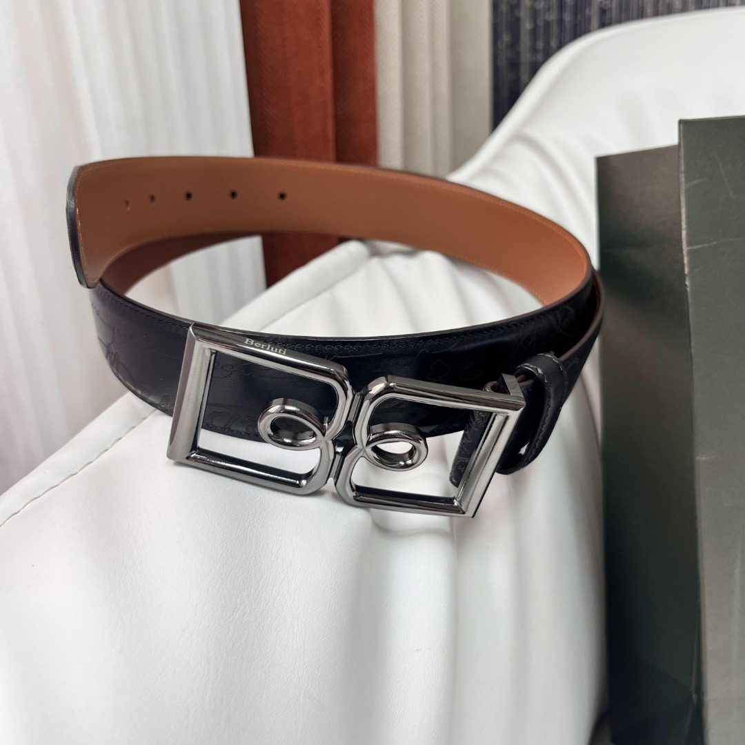 Berluti Reversible Leather Belt