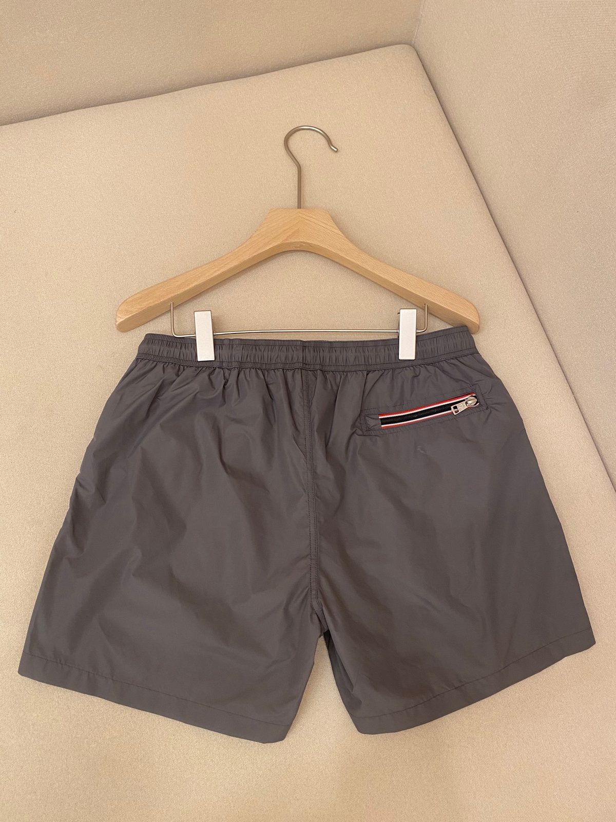 Moncler Nylon Shorts Gray