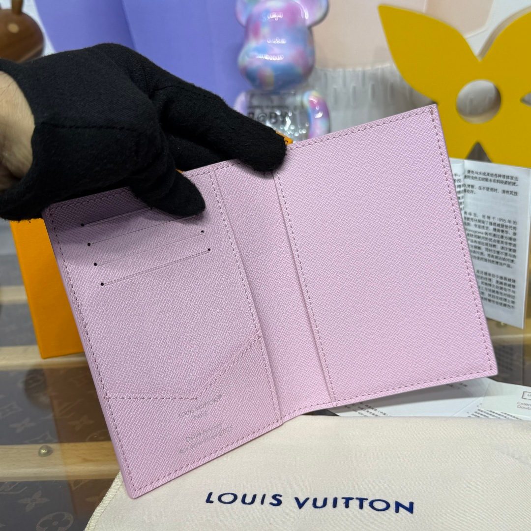 Louis Vuitton Crafty Empreinte Fold Wallet Pink