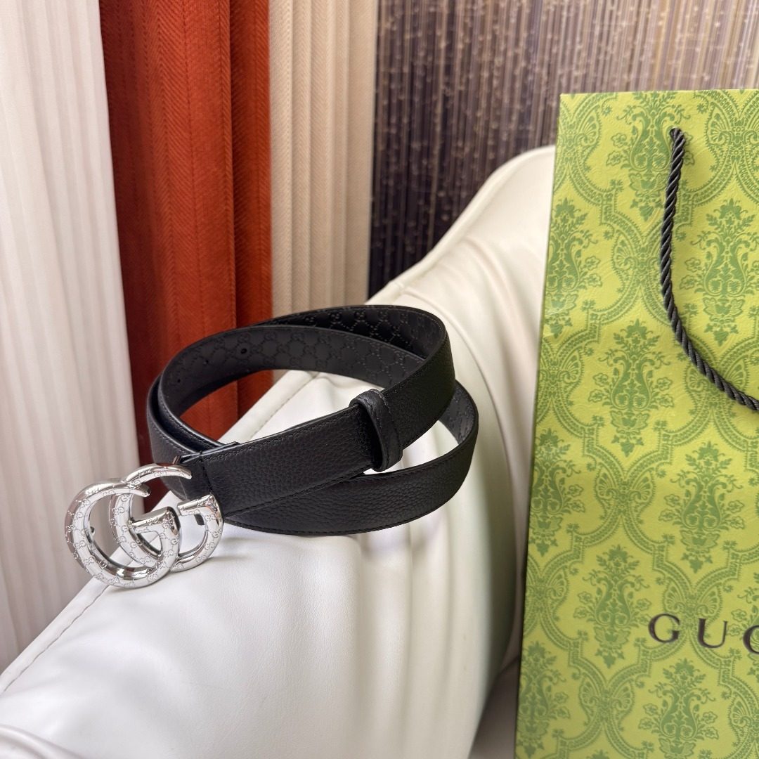 Gucci GG Marmont Leather Belt