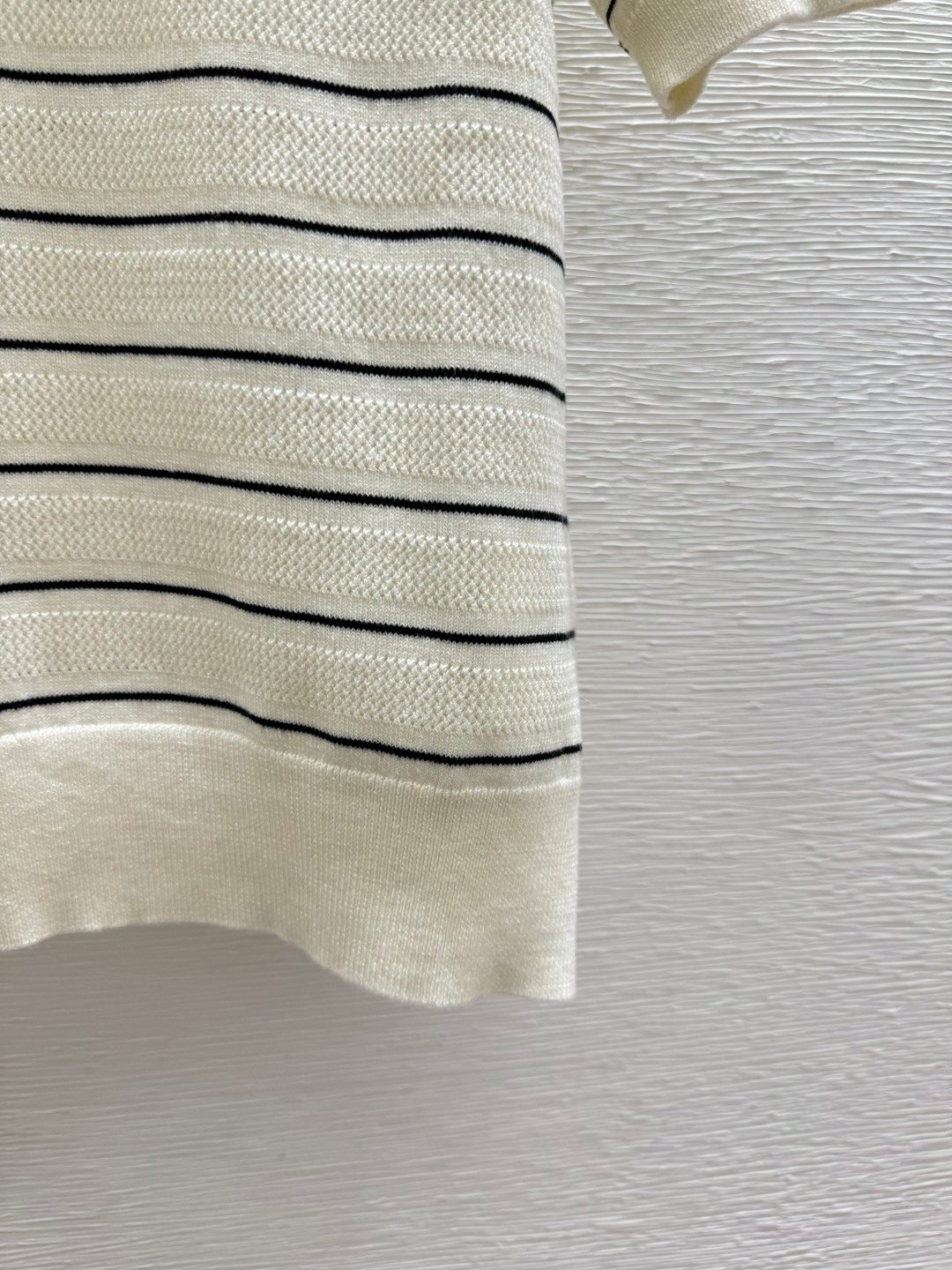 Miu Miu Striped Wool V-Neck Sweater