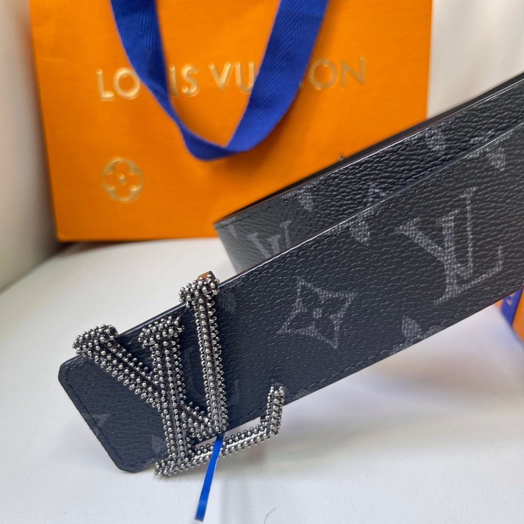Louis Vuitton Monogram Canvas Leather Belt