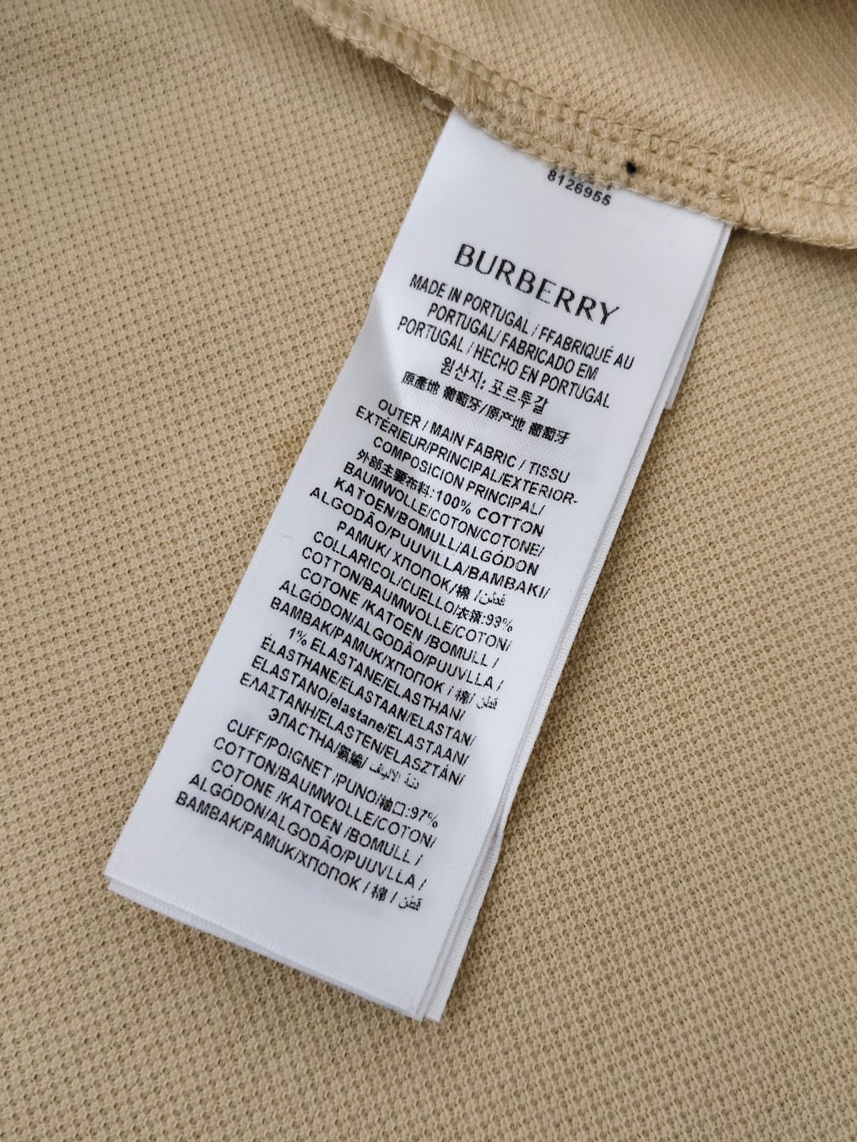 Burberry Vintage Check Collar Polo Shirt