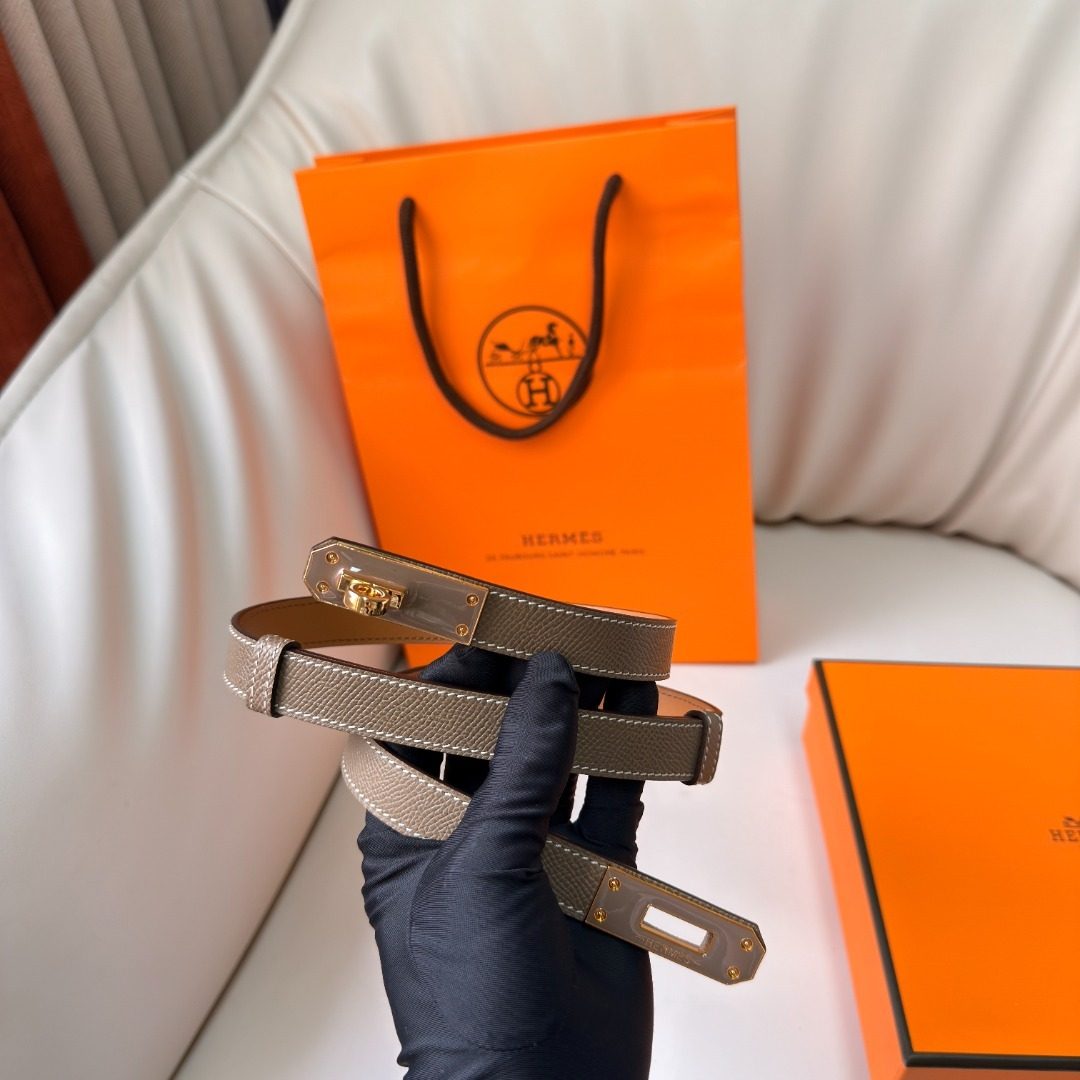 Hermès Reversible Canvas Leather Belt