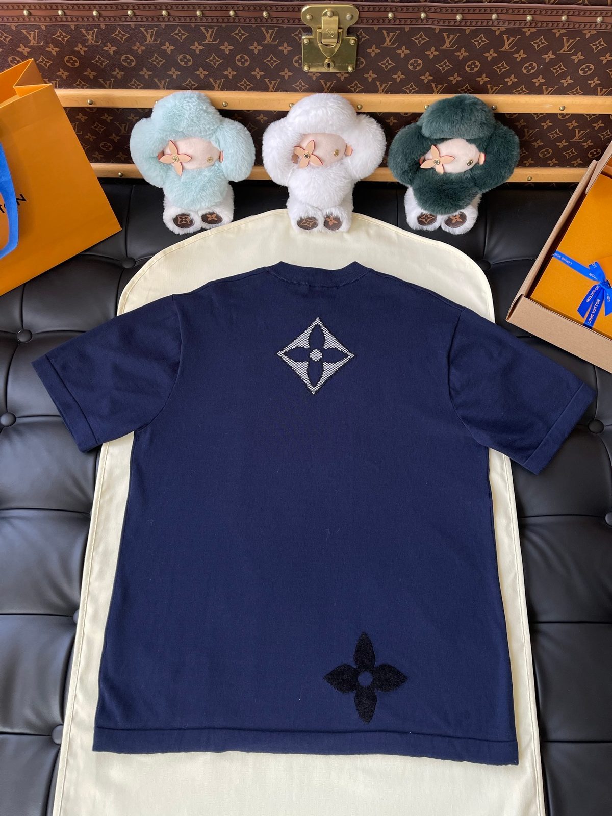 Louis Vuitton Monogram Navy Crewneck Sweatshirt