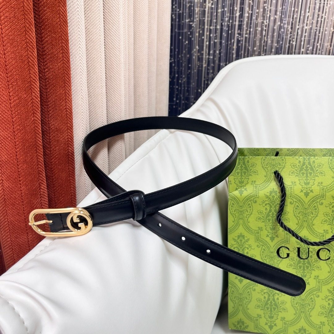 Gucci GG Marmont Leather Belt Black