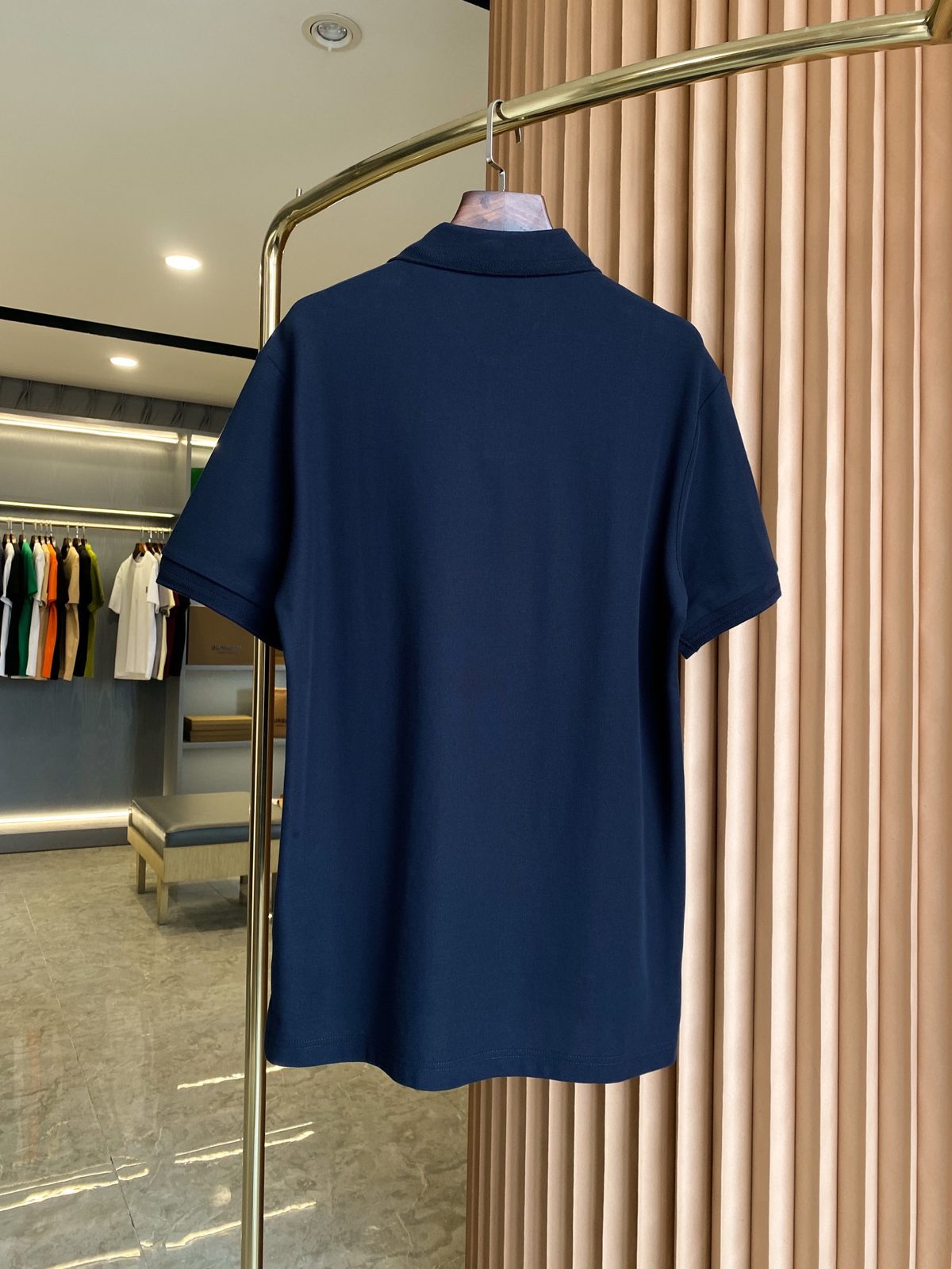 Navy Blue Short Sleeve Polo Shirt