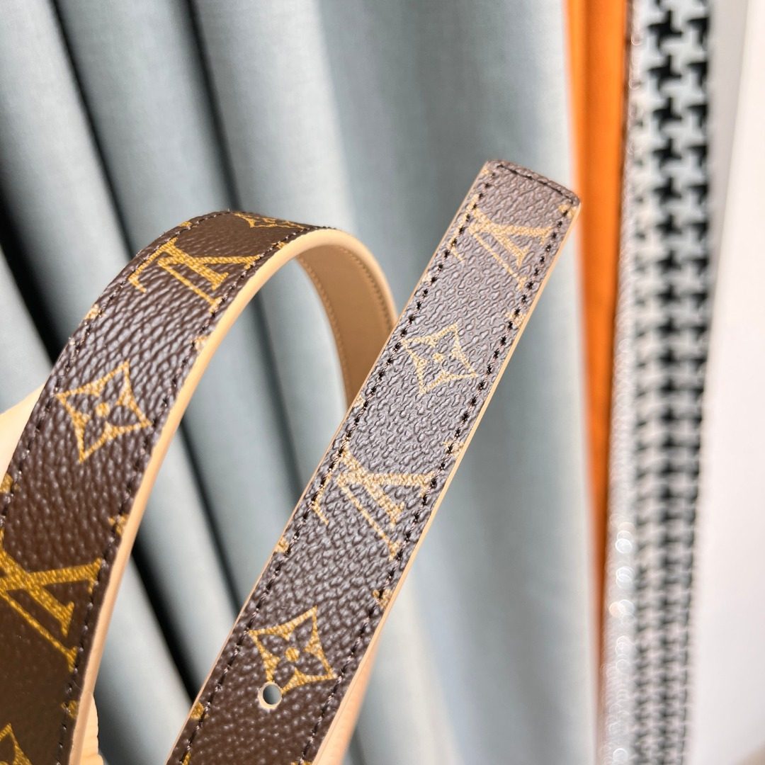Louis Vuitton Monogram Canvas Leather Belt
