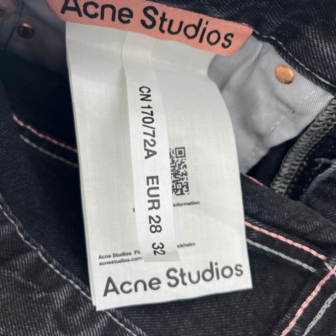 Acne Studios Water-Washed Black Denim Jeans