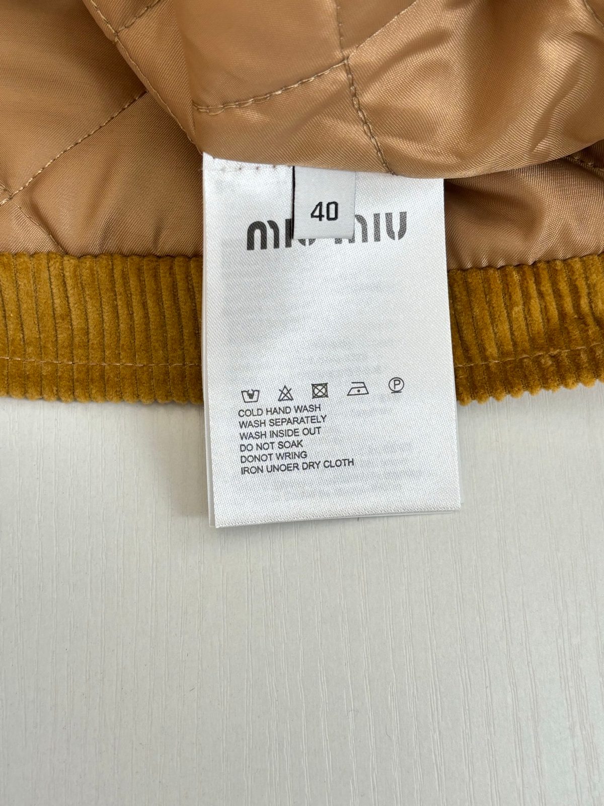 Miu Miu Corduroy Jacket with Contrast Collar