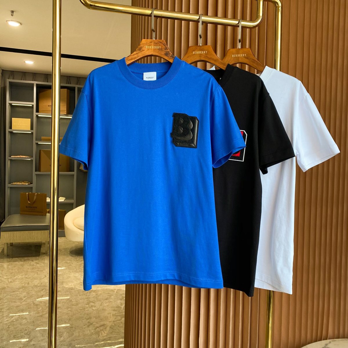 Burberry Quilted Pocket Crewneck T-Shirt