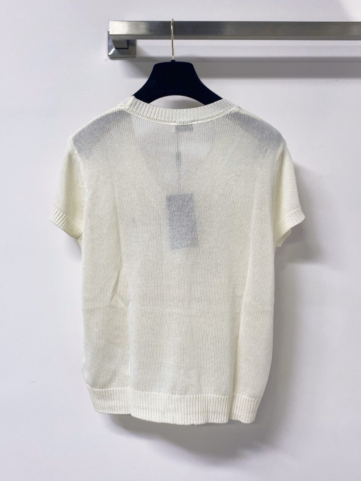 Yves Saint Laurent Short Sleeve Knit Cardigan
