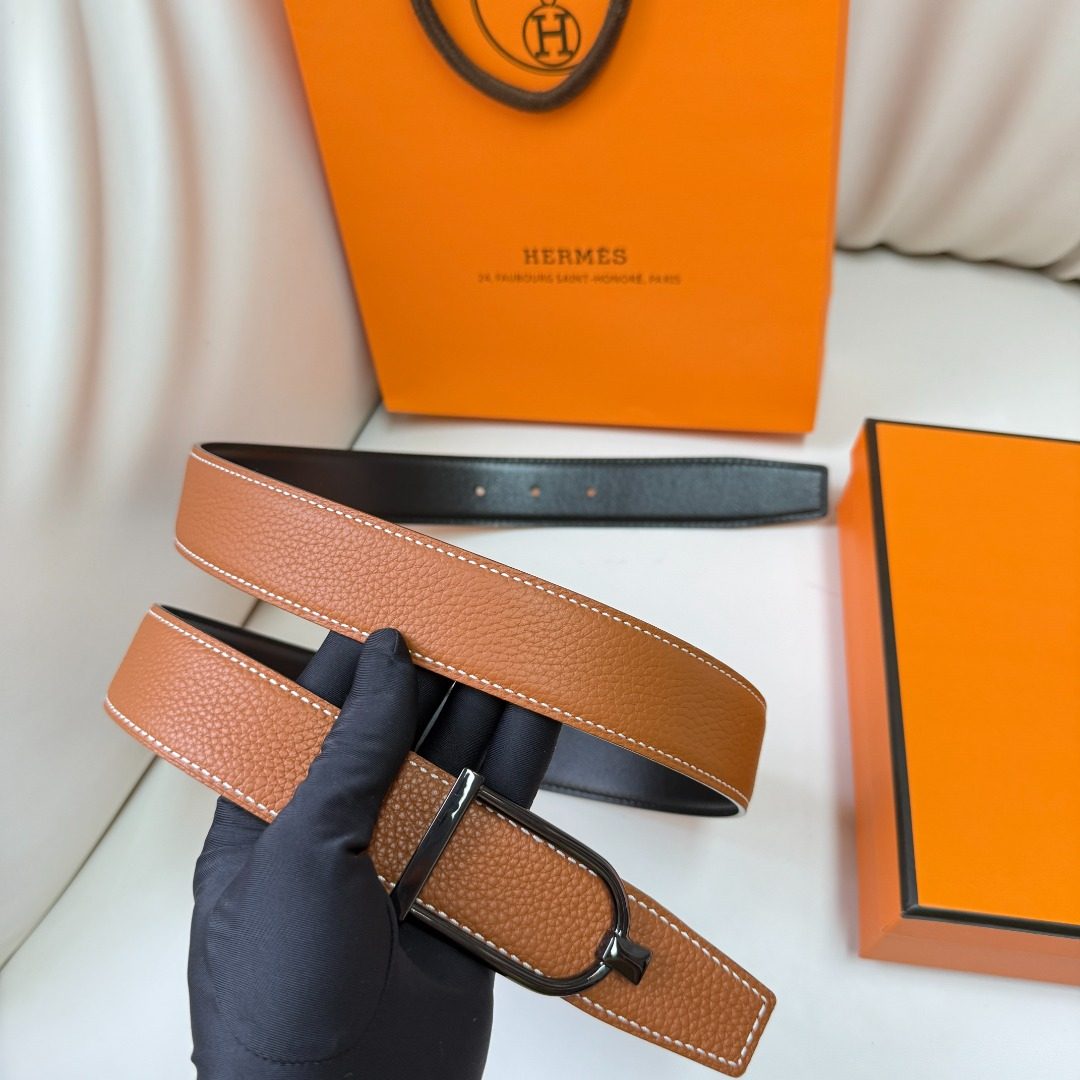 Hermès Reversible Leather Belt