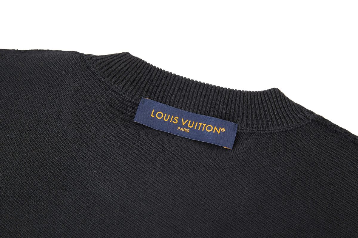 Louis Vuitton Black Crewneck Sweater