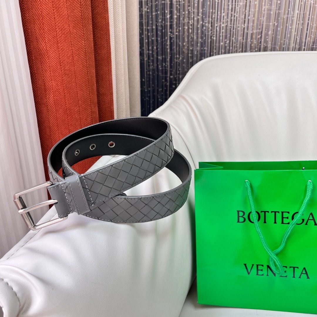 Bottega Veneta Intrecciato Leather Belt