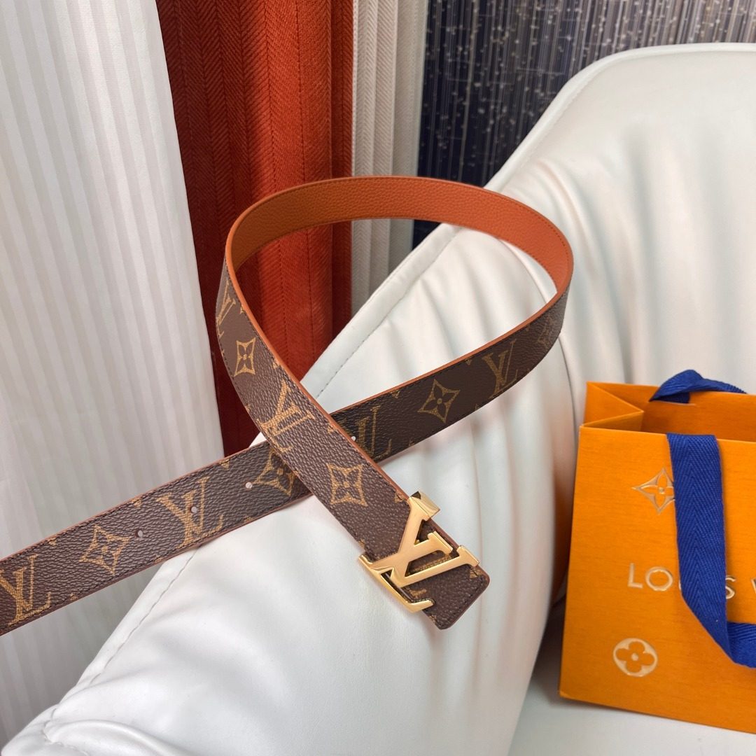 Louis Vuitton Monogram Canvas Leather Belt