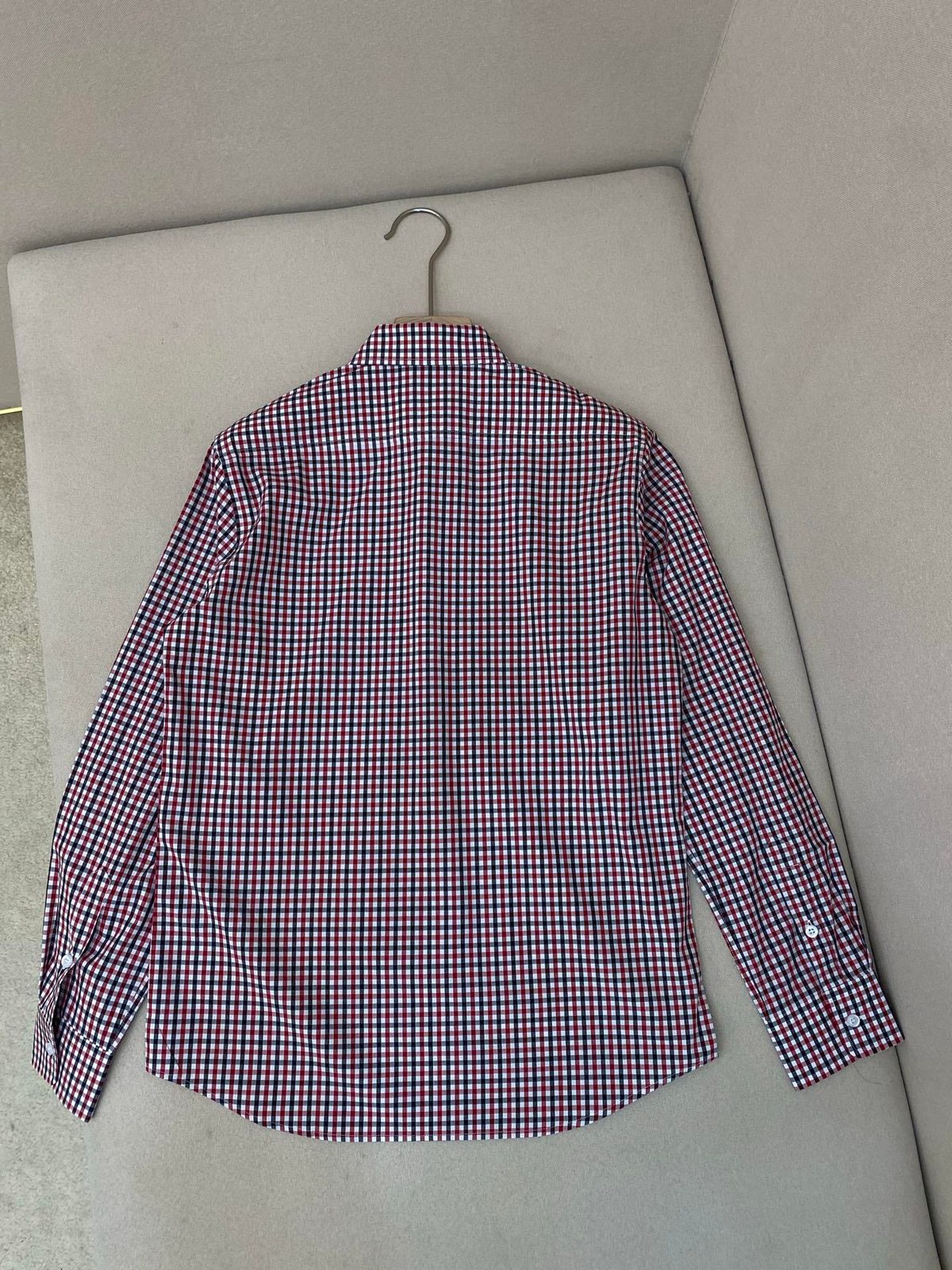 Gingham Checked Button-Up Shirt