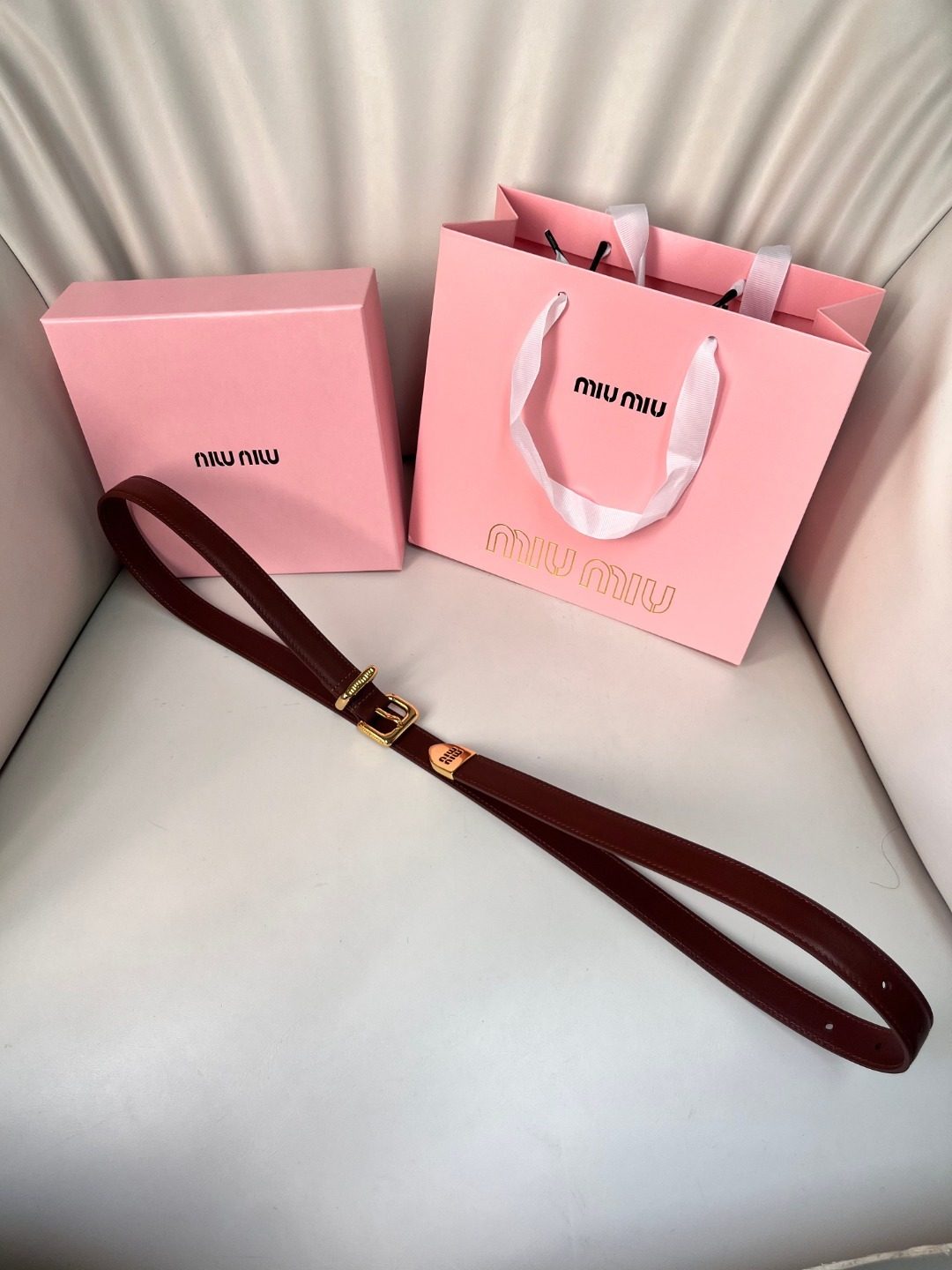 Miu Miu Leather Belt