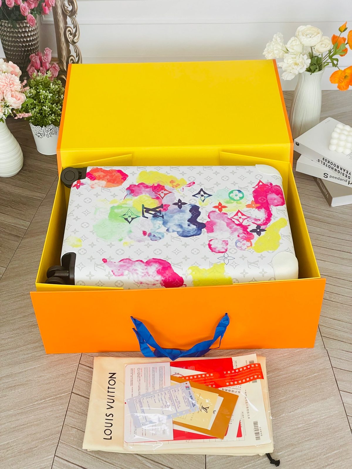 Louis Vuitton Monogram Watercolor Carry-On Luggage