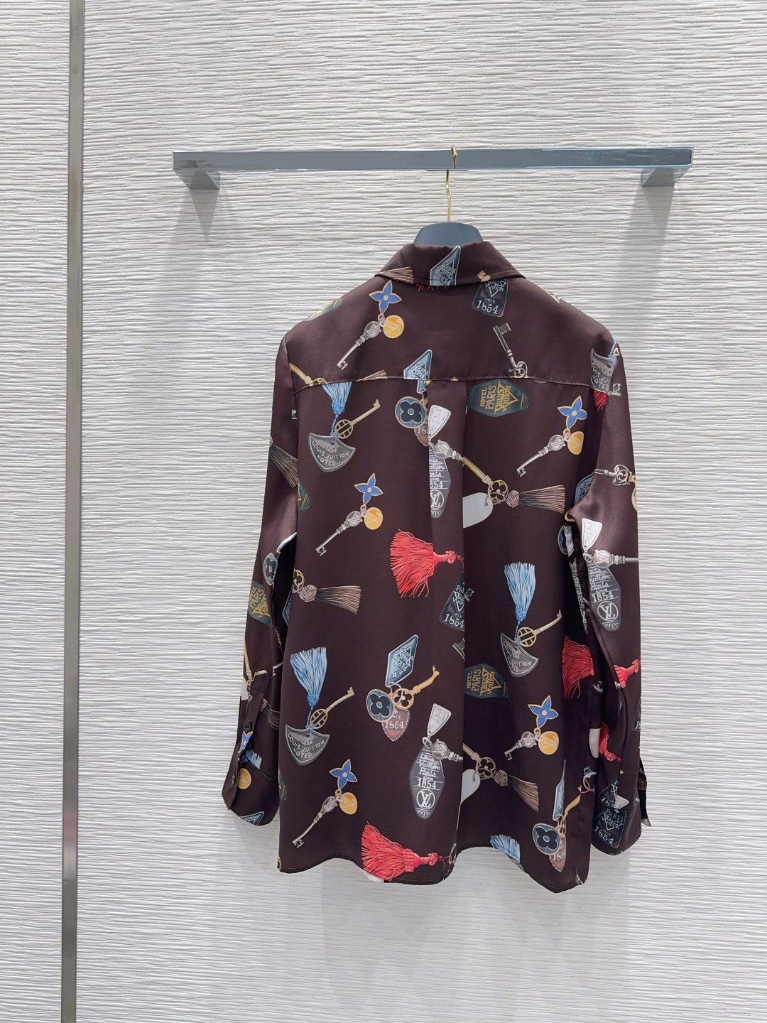 Louis Vuitton Charm Print Silk Shirt