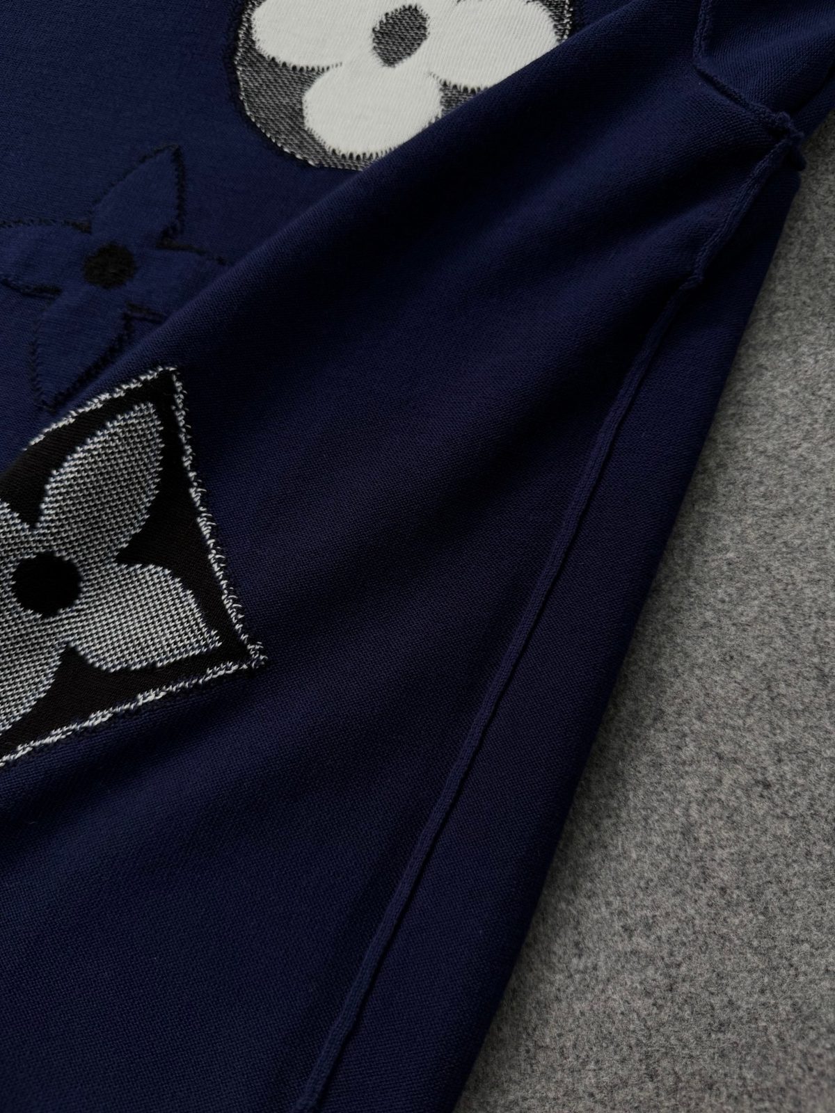Louis Vuitton Monogram Navy Crewneck T-Shirt