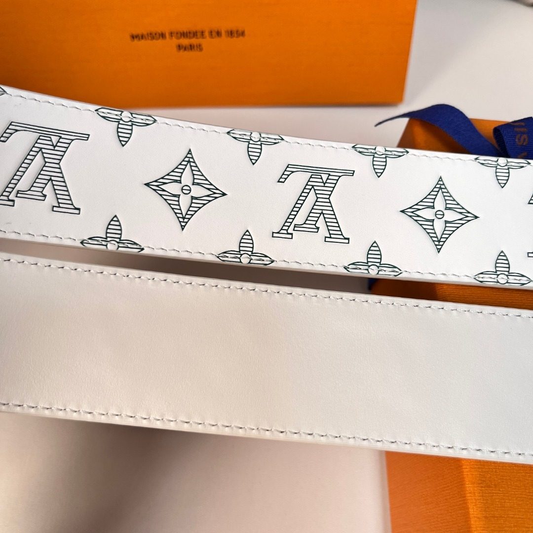 Louis Vuitton Monogram Canvas Leather Belt