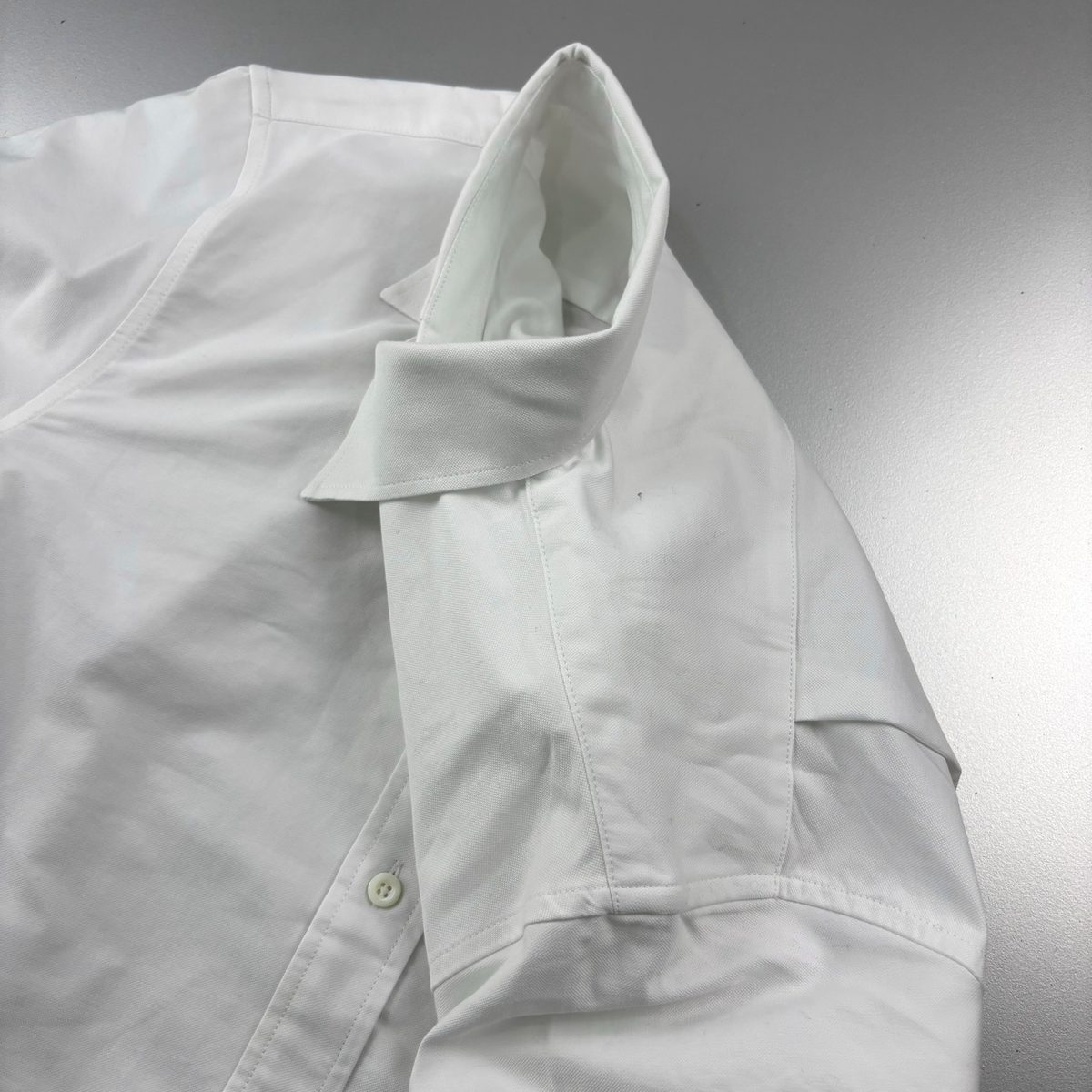 Prada Small Letter Embroidered Oxford Shirt