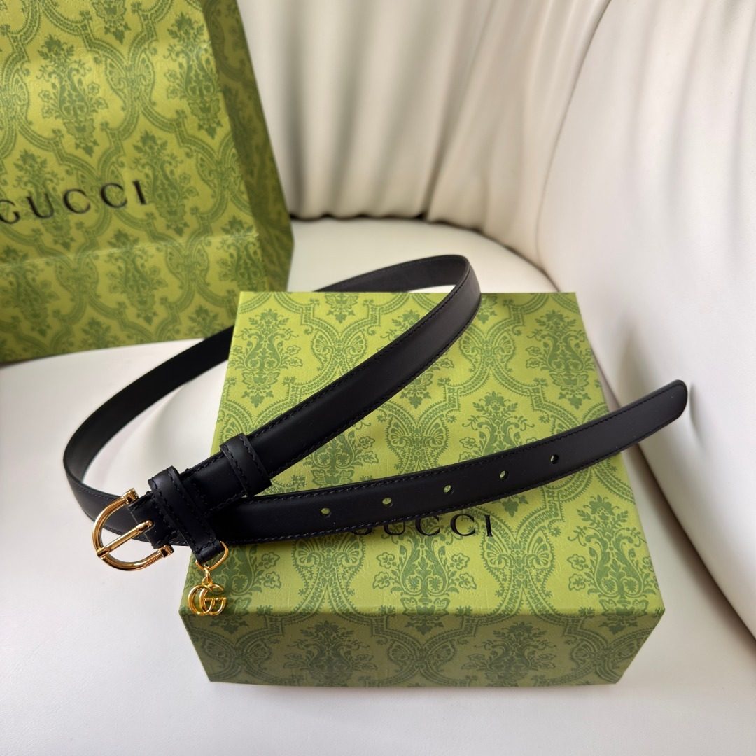 Gucci GG Marmont Leather Belt Black