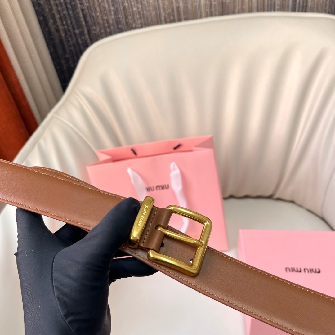 Miu Miu Leather Belt