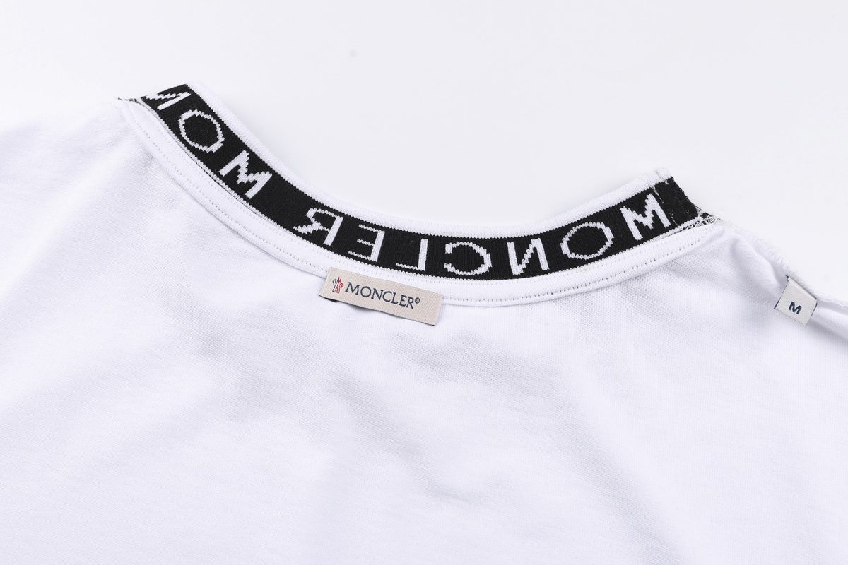 Moncler Monogram Stripe Crewneck T-Shirt