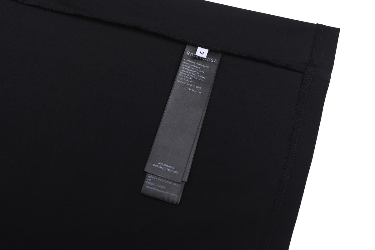 Balenciaga Circle Logo Embroidered Short Sleeve T-Shirt