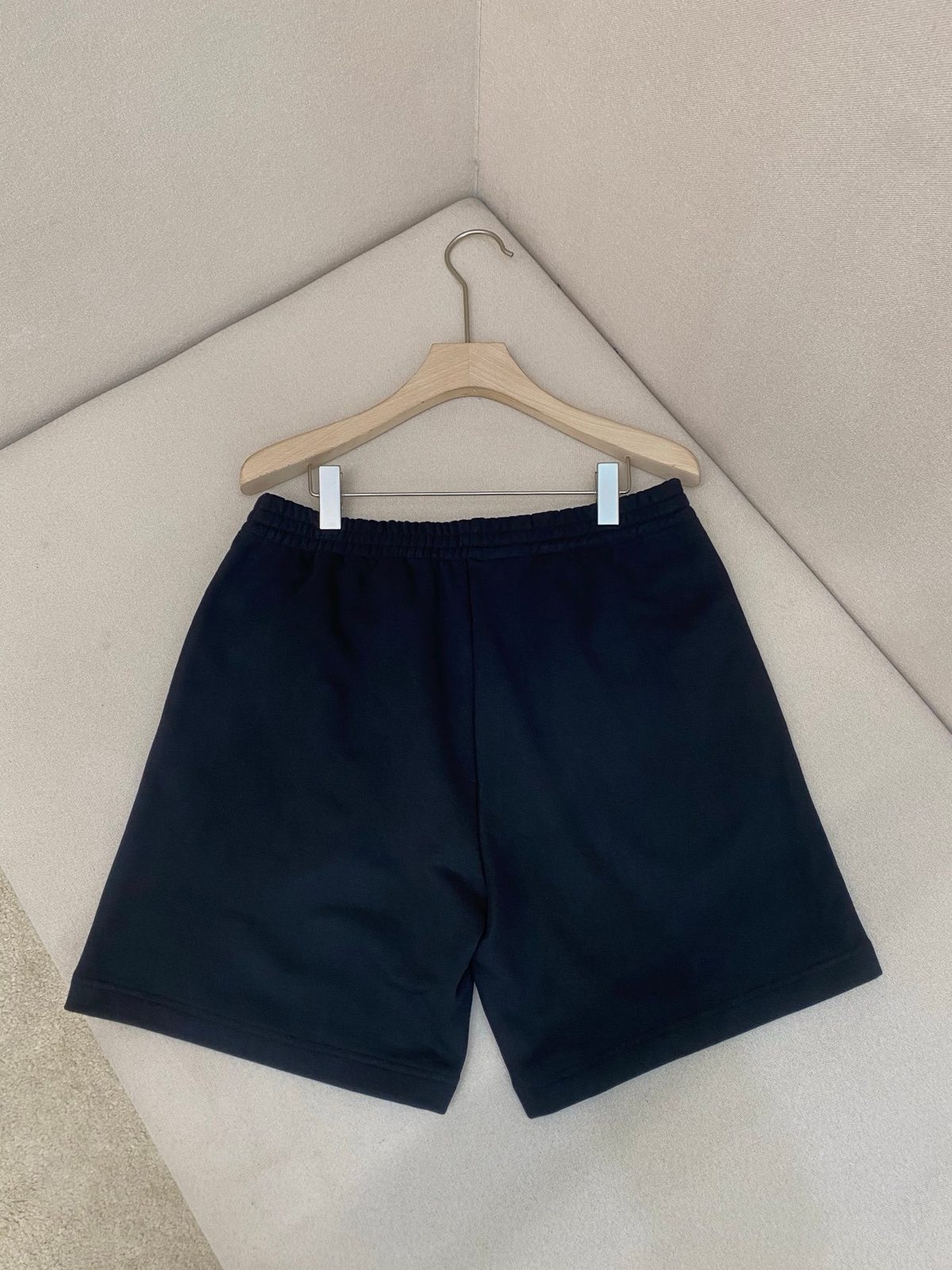 Balenciaga Logo Embroidered Cotton Shorts