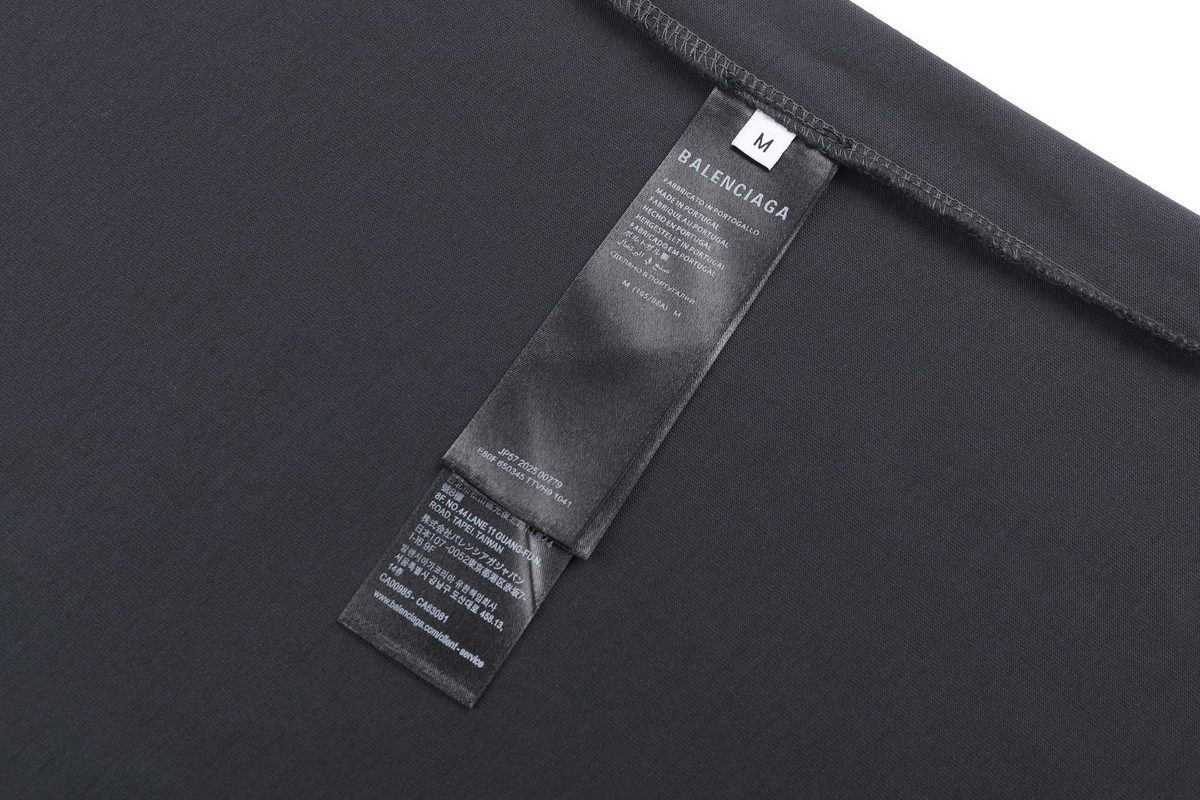 Balenciaga Men's Crewneck T-Shirt Black