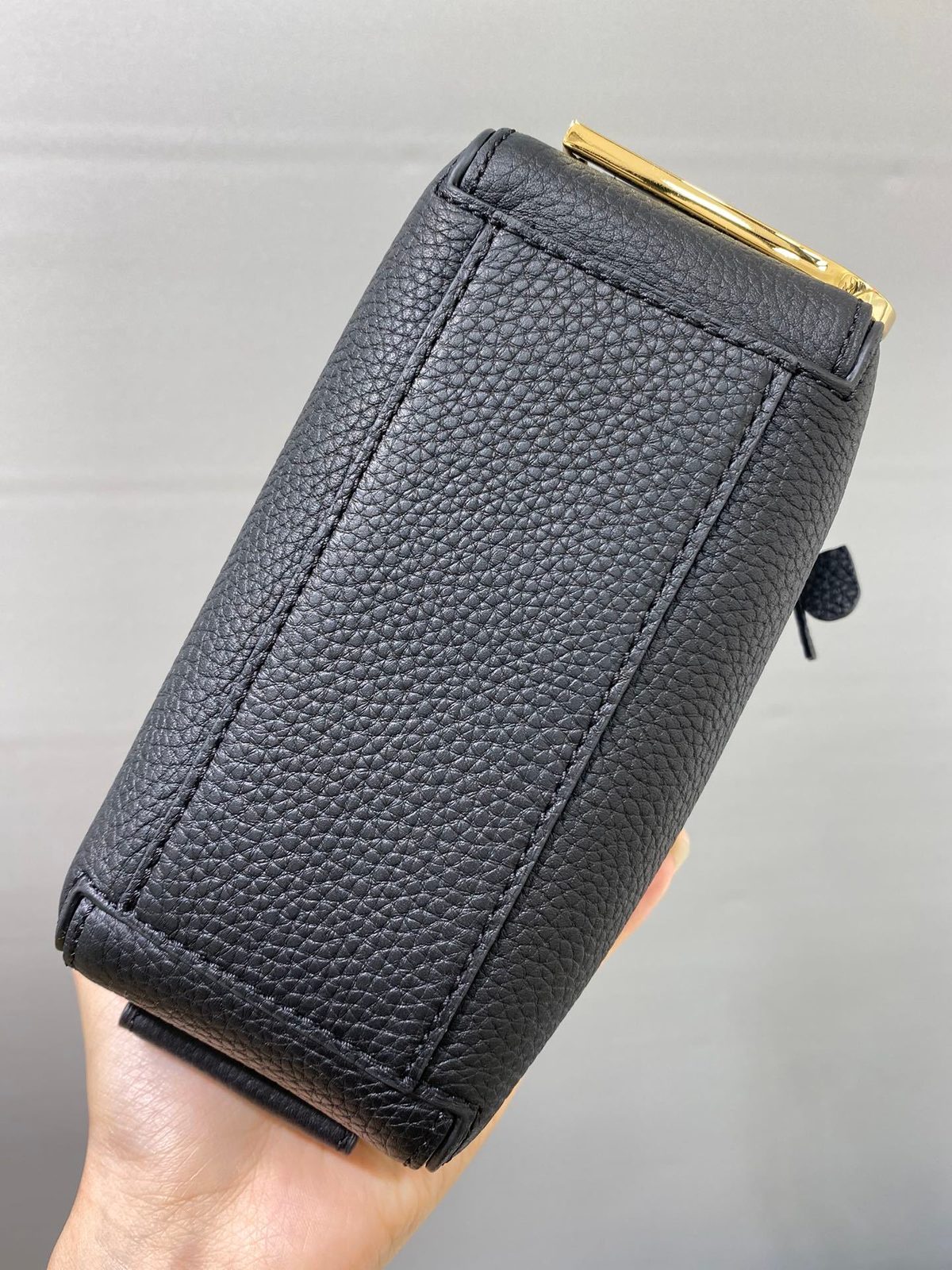 Delvaux Leather Top Handle Shoulder Bag
