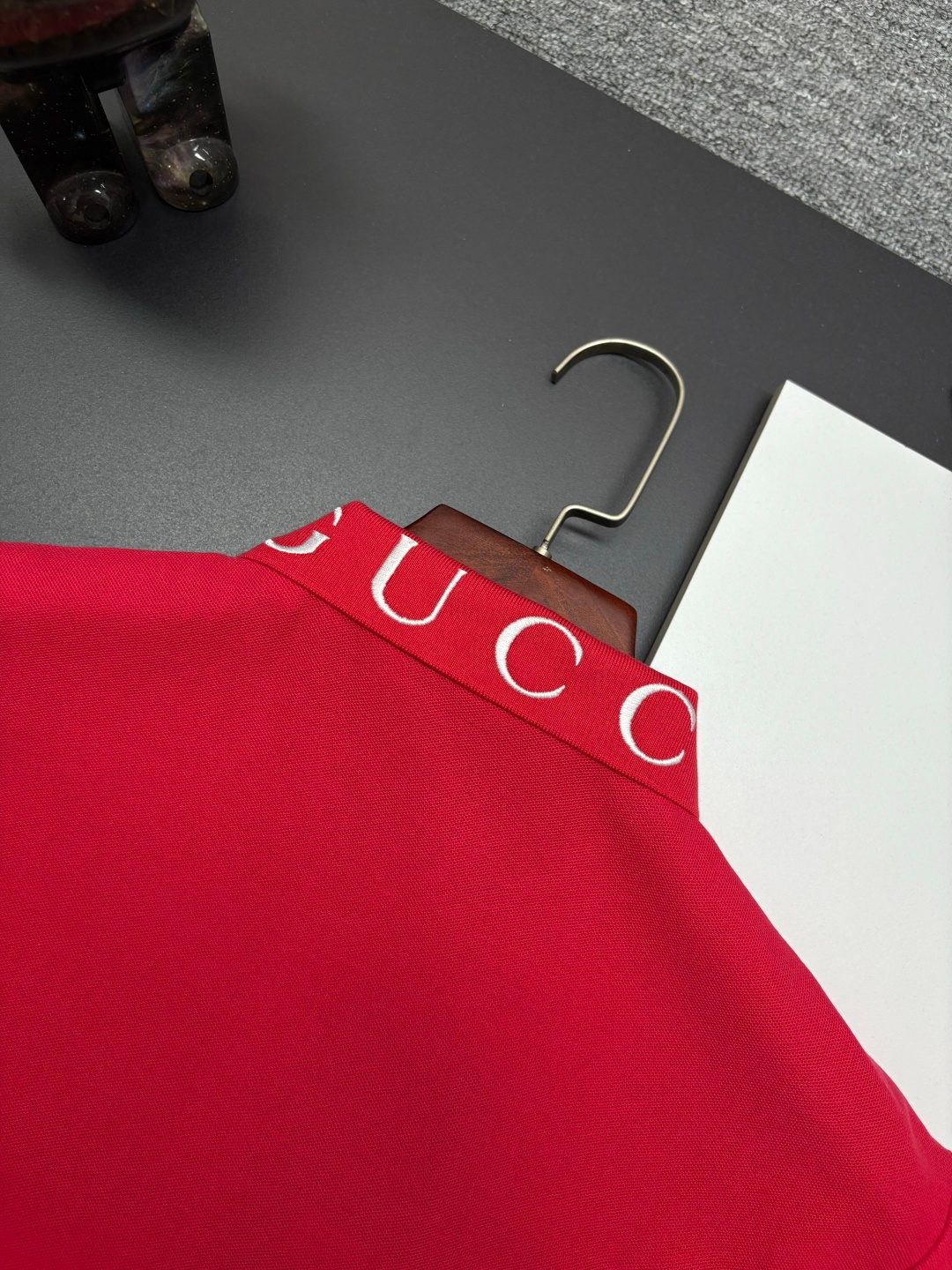 Gucci Logo Embroidered Cotton Polo Shirt
