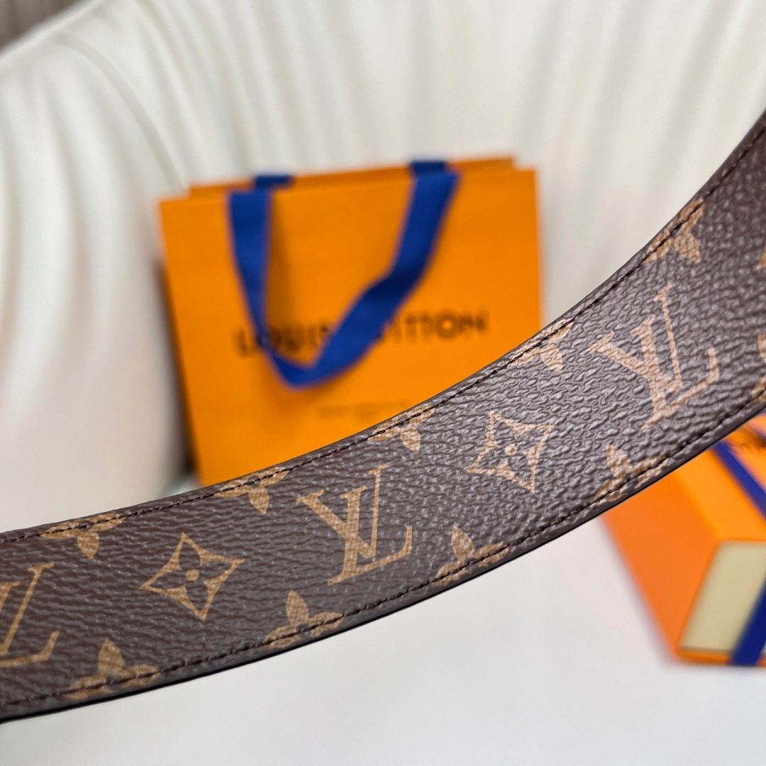 Louis Vuitton Monogram Canvas Leather Belt