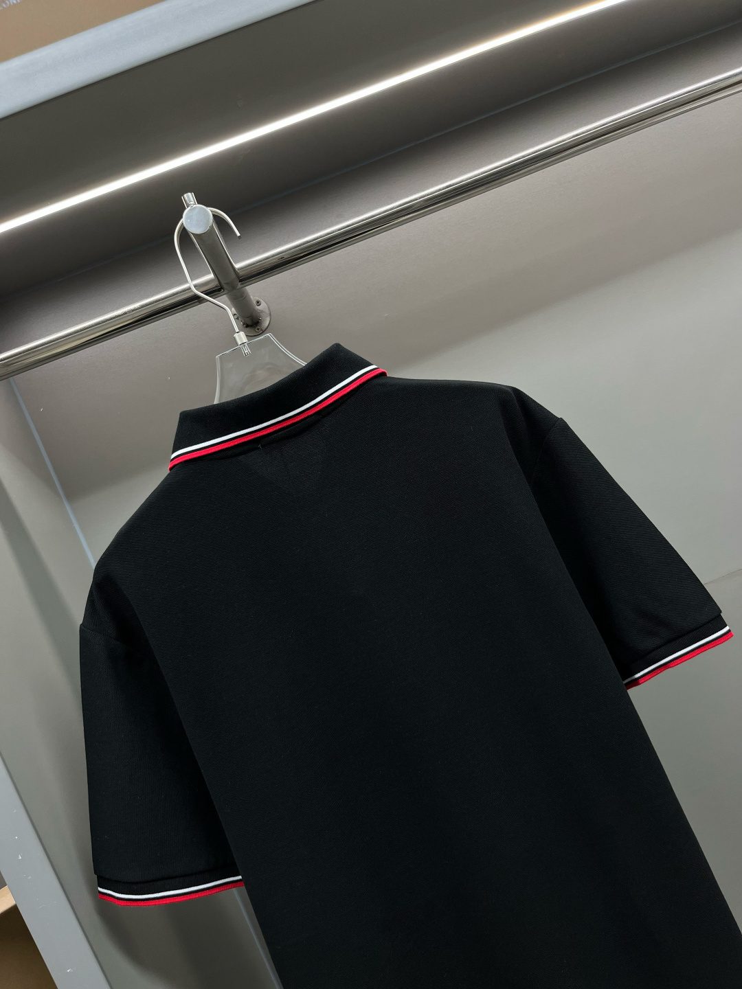 Burberry Striped Collar Polo Shirt